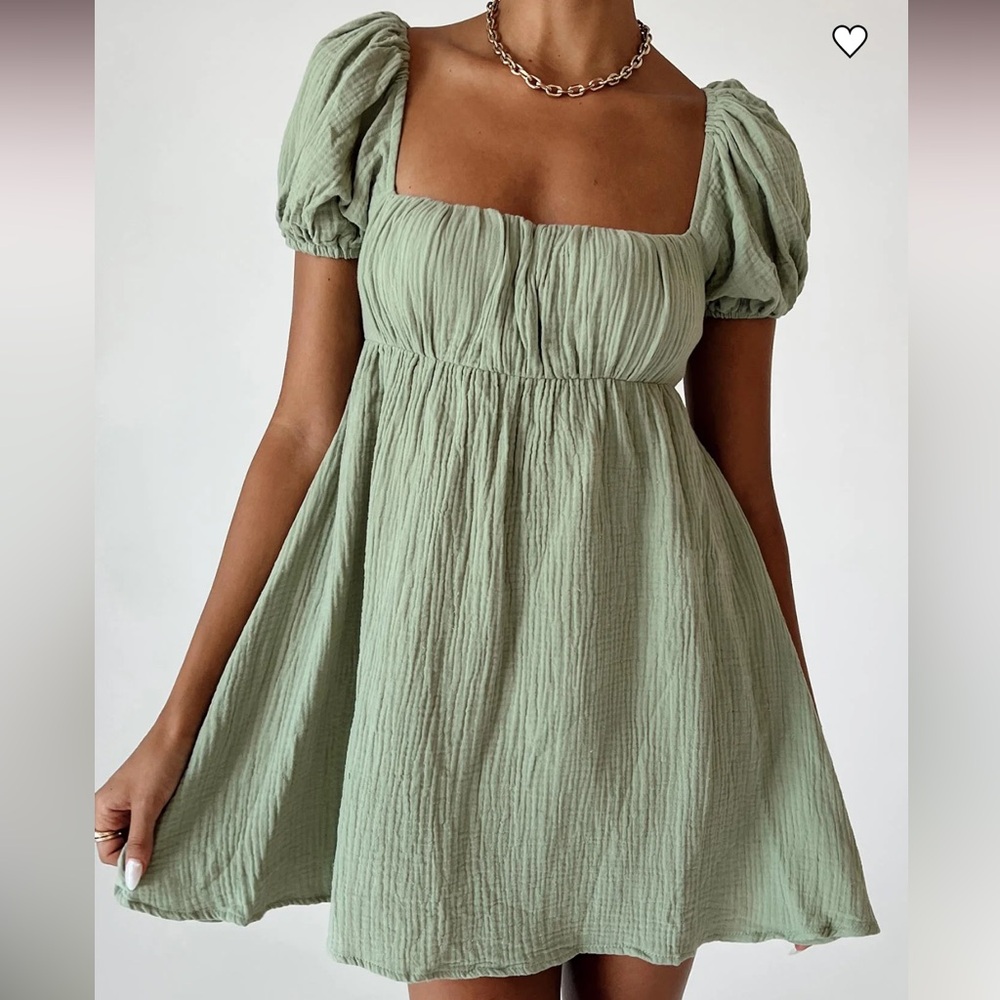Let's Dance Mini Dress Sage